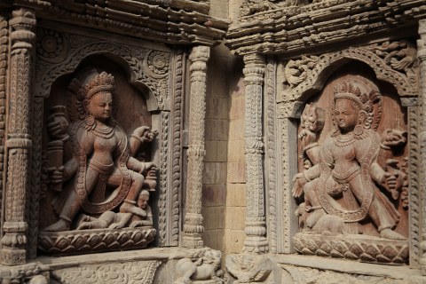 Nepal, Schnitzereien am Königspalast